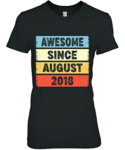 4 Years Old Awesome Since August 2018 4Th Birthday 1 4 Years Old Awesome Since August 2018 4Th Birthday 2