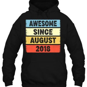 4 Years Old Awesome Since August 2018 4Th Birthday 3