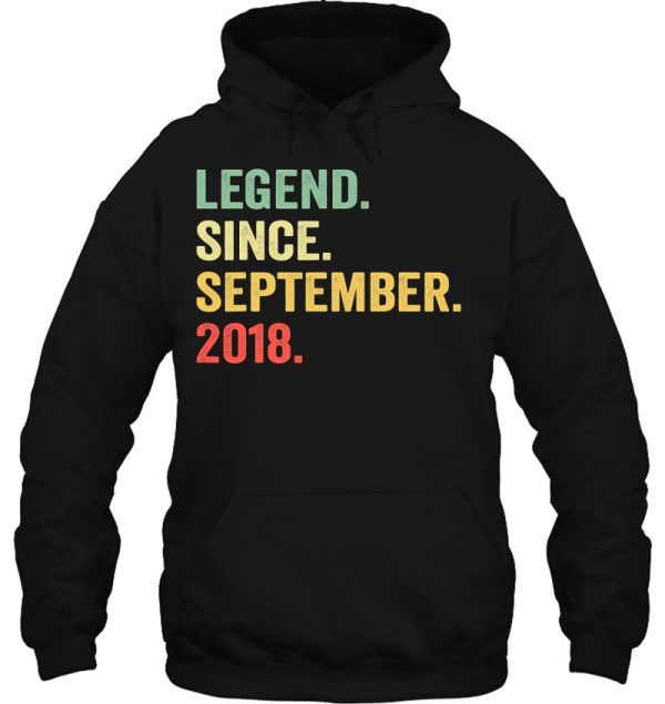 4 Years Old Gift Legend Since September 2018 4Th Birthday