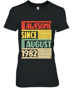 40 Year Old Awesome Since August 1982 40Th Birthday 1 40 Year Old Awesome Since August 1982 40Th Birthday 2