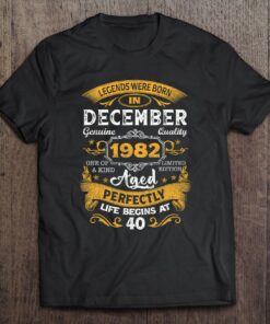 40 Years Old Gifts Legends Born In December 1982 40Th Bday 1