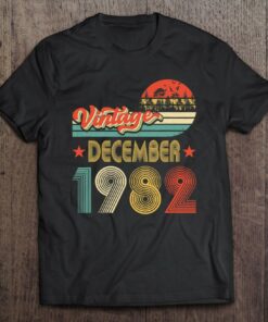 40Th Birthday 40 Years Old Gift Vintage December 1982 Retro 1