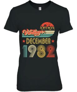 40Th Birthday 40 Years Old Gift Vintage December 1982 Retro 2