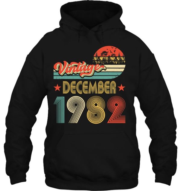 40Th Birthday 40 Years Old Gift Vintage December 1982 Retro