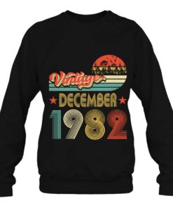40Th Birthday 40 Years Old Gift Vintage December 1982 Retro 4