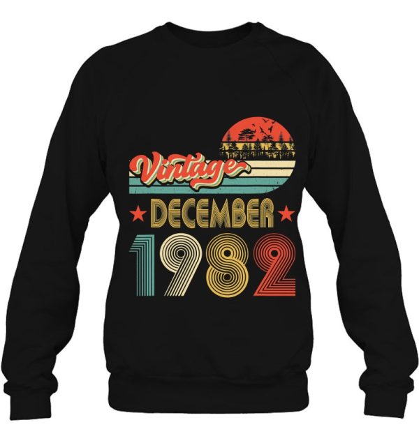 40Th Birthday 40 Years Old Gift Vintage December 1982 Retro