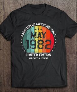 40Th Birthday Absolutely Awesome Since May 1982 Vintage 1