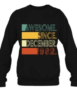 40Th Birthday Gift 40 Years Awesome Since December 1982 Vintage 4