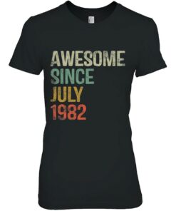 40Th Birthday Gifts Awesome Since July 1982 40 Years Old 2