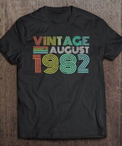 40Th Birthday Vintage August 1982 Forty Years Old 1