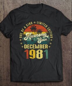 41 Years Old Gifts Awesome Since December 1981 41St Birthday 1