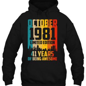 41 Years Old Gifts Vintage October 1981 41St Birthday 3