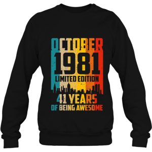 41 Years Old Gifts Vintage October 1981 41St Birthday 4