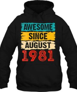 41St Birthday Gifts 41 Years Old Awesome Since August 1981 Birthday 3