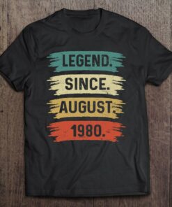42 Years Old Gifts Legend Since August 1980 Birthday 1