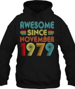 43Rd Birthday Idea Awesome Since November 1979 43 Years Old 3