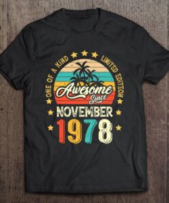 44 Years Old Awesome Since November 1978 44Th Birthday Gift 1