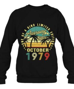 44 Years Old Funny Awesome Since October 1979 44Th Birthday 4