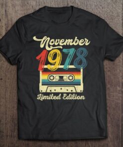44 Years Old Gift Retro November 1978 Cassette 44Th Birthday 1