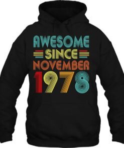 44Th Birthday Idea Awesome Since November 1978 44 Years Old 3
