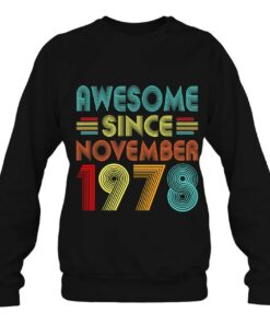 44Th Birthday Idea Awesome Since November 1978 44 Years Old 4