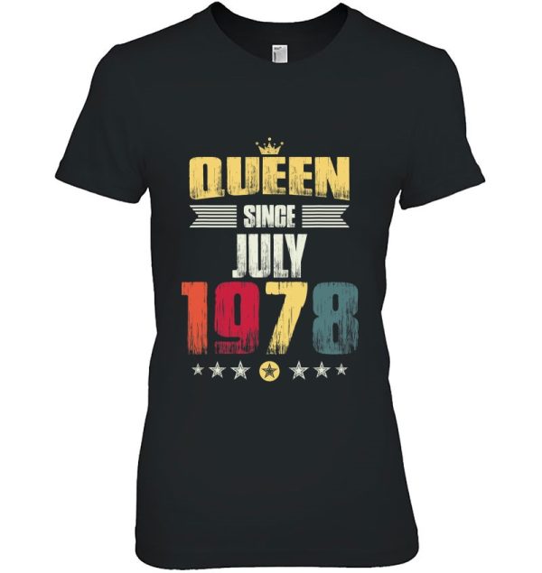 44Th Birthday Party Gift Women Queen Since July 1978 Birthday