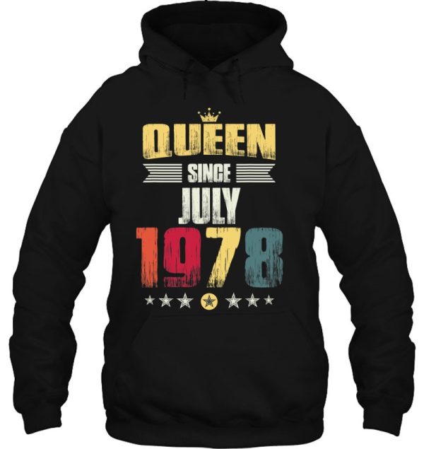 44Th Birthday Party Gift Women Queen Since July 1978 Birthday