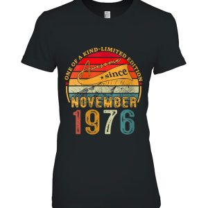 46 Years Old Vintage November 1976 46Th Birthday Mens Womens 2