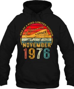 46 Years Old Vintage November 1976 46Th Birthday Mens Womens 2 46 Years Old Vintage November 1976 46Th Birthday Mens Womens 3