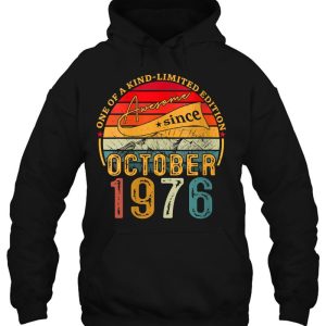 46 Years Old Vintage October 1976 46Th Birthday Mens Womens 3