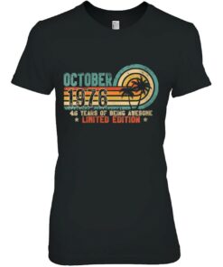 46Th Birthday Vintage October 1976 Retro 46 Years Old Bday 2