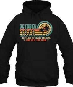 46Th Birthday Vintage October 1976 Retro 46 Years Old Bday 3