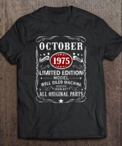 47 Years Old Gifts Decoration October 1975 47Th Birthday 1