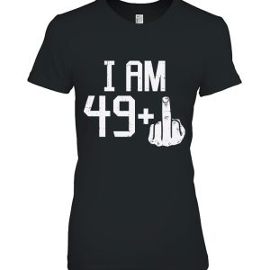 49 1 Plus Middle Finger Fifty Funny 50 Yr 50Th Birthday Gift 2