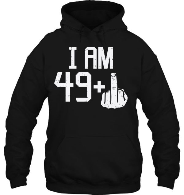 49 1 Plus Middle Finger Fifty Funny 50 Yr 50Th Birthday Gift