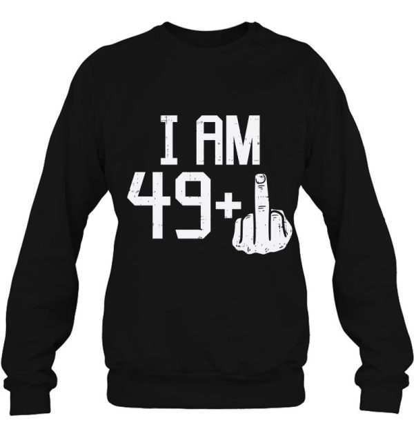 49 1 Plus Middle Finger Fifty Funny 50 Yr 50Th Birthday Gift