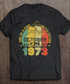 49 Years Old Gifts 49Th Birthday Vintage October 1973 Palm Trees 1
