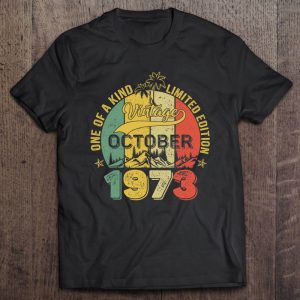 49 Years Old Gifts 49Th Birthday Vintage October 1973 Palm Trees