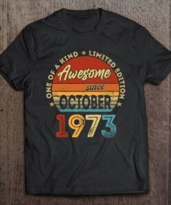 49 Years Old Gifts Awesome Since October 1973 49Th Birthday 1