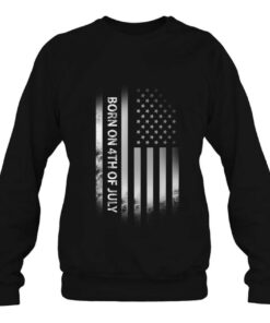 4Th Of July Birthday American Flag Tee 4