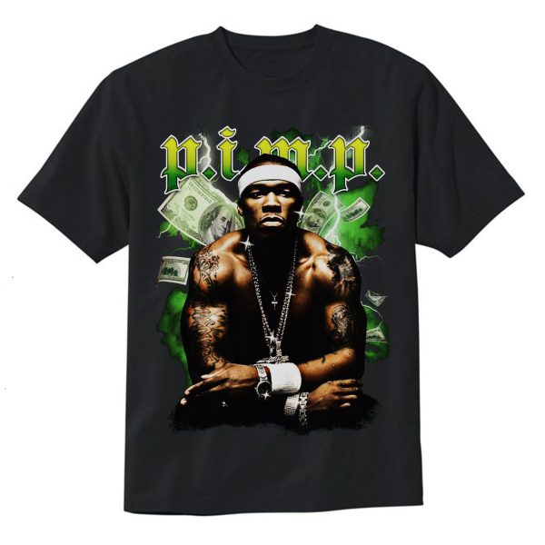 50 Cent P.I.M.P Vintage Style T-Shirt