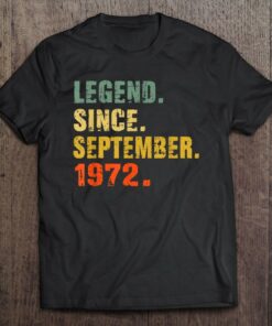 50 Years Old 50Th Birthday Gifts Legend Since September 1972 Birthday 1