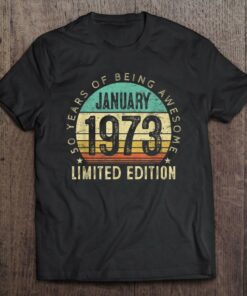 50 Years Old Gifts Vintage January 1973 50Th Birthday Gift 1