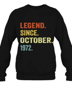 50Th Birthday 50 Years Old Gifts Legend Since October 1972 Birthday 4