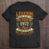 50Th Birthday Gift 50 Years Old Legends Born In October 1972 Retro