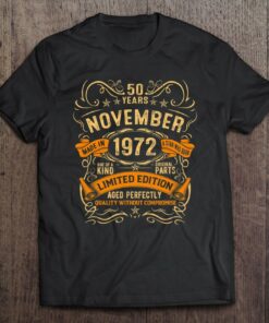 50Th Birthday Gifts 50 Years Old Gift Vintage November 1972 Limited Edition 1