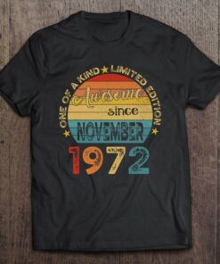 50Th Birthday Gifts Awesome Since November 1972 50 Years Old 1