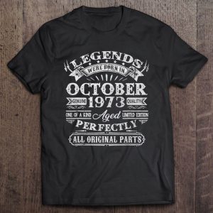 50Th Birthday Gifts Legends Were Born In October 1973 Birthday