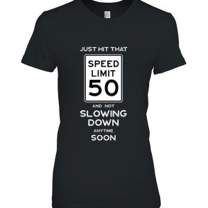 50Th Birthday Speed Limit Sign Auto Mechanic Car Racing Fan