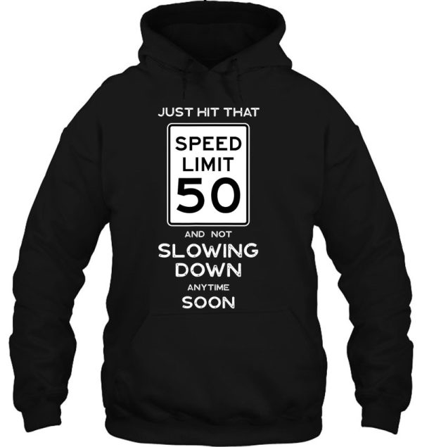 50Th Birthday Speed Limit Sign Auto Mechanic Car Racing Fan